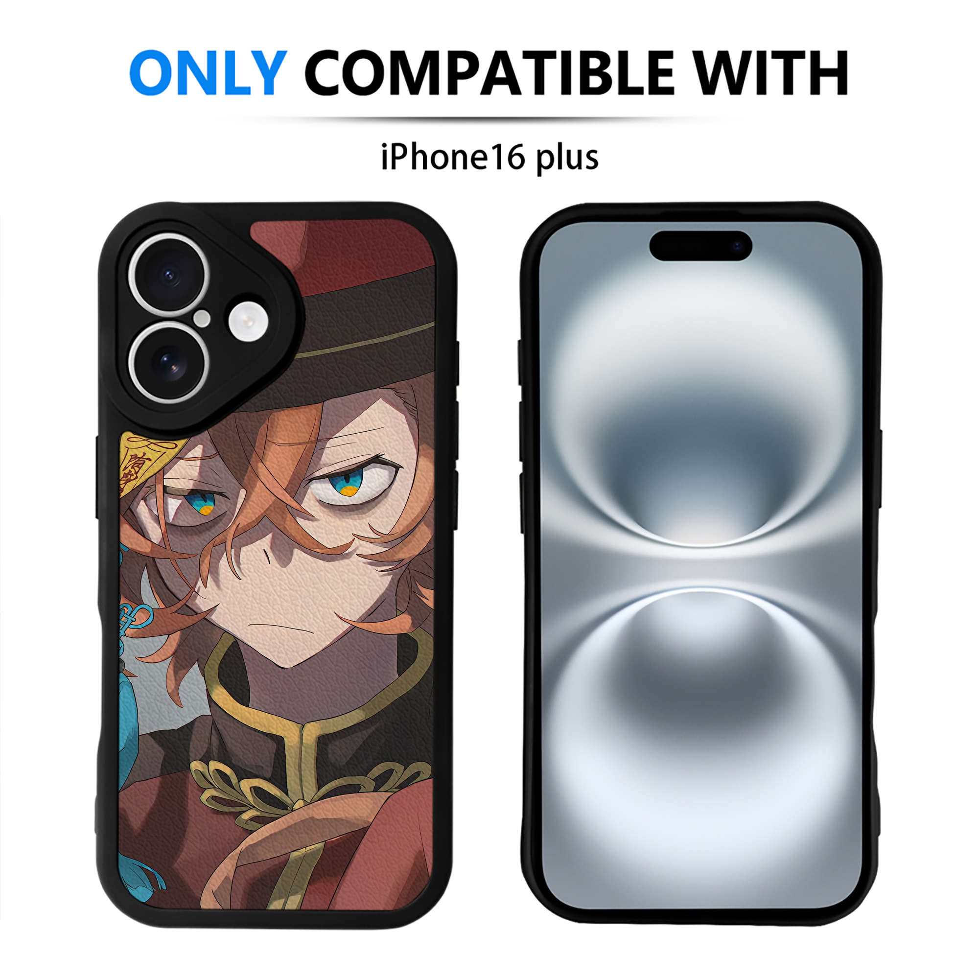 （画像用） 文豪ストレイドッグス Bungo Stray Dogs 【iPhone 16シリーズ対応】シリコンスマホケース（レザー調） 材質：シリコン